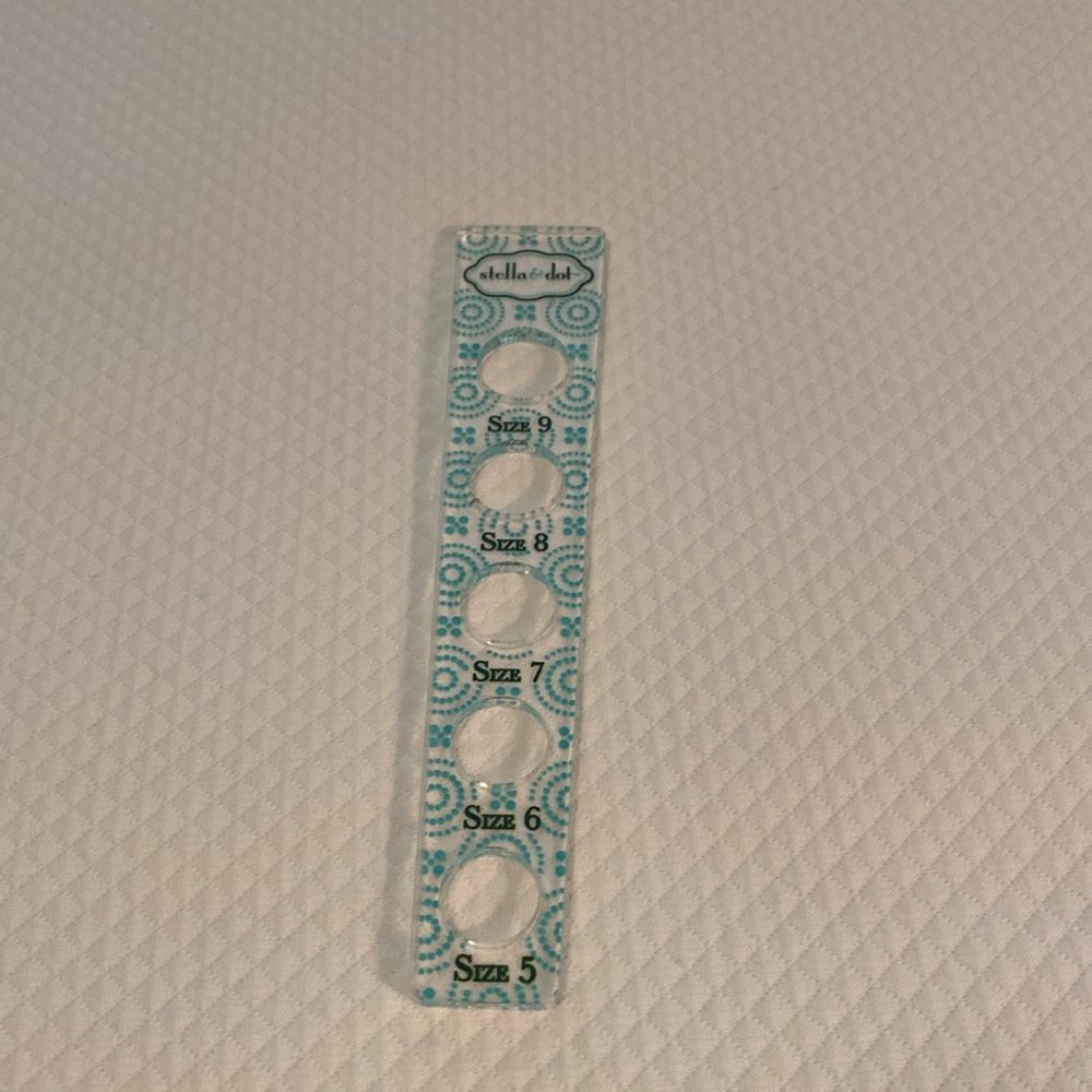 Ring Sizer Vintage Stella & Dot Acrylic Sizes 5 6 7 8 9 Retired
